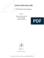 The Radical Machiavelli: Politics, Philosophy and Language