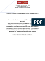 Produção e Processos Da Companhia Aérea Azul em Tempos de COVID-19