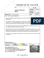 Service Note: Precautions For Operation of Fuels With Maximum 0.50% Sulphur