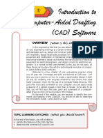 Introduction To Computer-Aided Drafting Software: OVERVIEW (What Is This All About?)