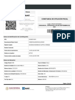 CIF A Comercializadora Elizondo SA de CV Al 06 de Septiembre 2021