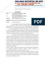 Carta Mantenimiento de SSHH Aco