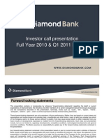 Diamond Bank Investor Call Presentation FY10 1Q11 Results