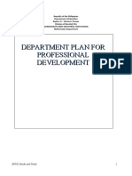 Department Plan For Professional Development