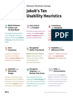 Jakob's Ten Usability Heuristics: Nielsen Norman Group