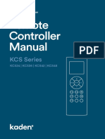 User Manual Kaden Cassette Air Conditioner Remote