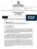 Department of Education: Physical Education 9 First Quarter Wk. 1 Module 1