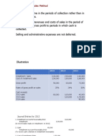 Installment Sales Method