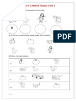 Letter D: & Oxford Phonics World 1