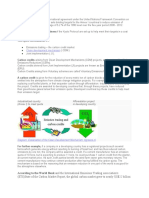 Clean Development Mechanism: According To The World Bank and The International Emissions Trading Association's