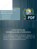 Intervalos de Confianza para La Diferencia de Proporciones