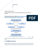 Tangible Resources: The Resource-Based View (RBV)