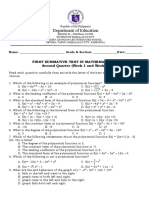 FIRST SUMMATIVE TEST-Q2 (Week 1 and Week 2)