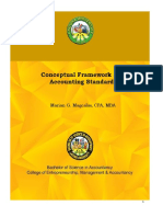 Conceptual Framework and Accounting Standards: Marian G. Magcalas, CPA, MBA