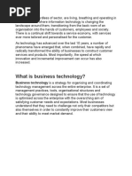 Business Technology Is A Strategy For Organising and Coordinating