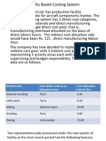 Activity Based Costing System