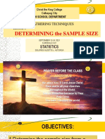 Lesson 5 Determining The Sample Size