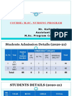 MSC Program Academic Report 2020-21