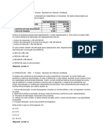 Questões de Concurso - Monitoria de Metodologia de Custos - 2021