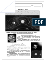 O Sistema Solar 3º Ano