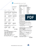 Intermediate Mid-Course Test B: Listening Vocabulary and Grammar