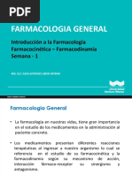 Sem.1 Farmacologia General - Farmacocinetica - Farmacodinamia