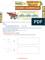 Distribuciones Numéricas para Quinto Grado de Primaria