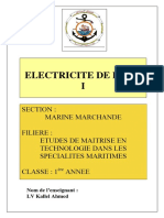 Cours Électricité de Bord I 1MTEM