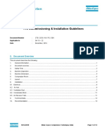 Technical Instruction: Pre Commissioning & Installation Guidelines