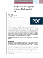 Supporting Second Language Writing Using Multimodal Feedback