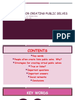 Strategies For Creating Public Selves