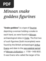 Minoan Snake Goddess Figurines - Wikipedia