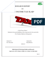 New Income Tax Slab: Research Report