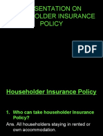 Presentation On Householder Insurance Policy