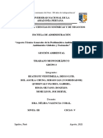 Aspecto Técnico Generales de La Problemática Ambiental Problemas Ambientales Globales y Nacionales