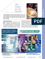 Procesamiento Termico Durante La Elaboración de Productos Lacteos