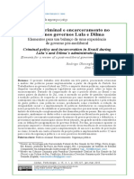 AZEVEDO, Rodrigo Ghiringhelli De. Política Criminal e Encarceramento No Brasil Nos Governos Lula e Dilma