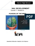 PersonalDevelopment - Q1 - Mod 5 - Powers-of-the-Mind