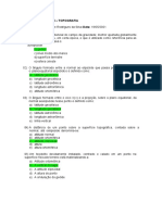 Lista 06 de Exercício - Topografia - UEM