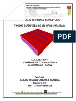 Memorias de Calculo Estructural Tanque 600m3