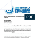 Solicita Medidas Urgentes y Consecuente Cese de La Medida de Coerción