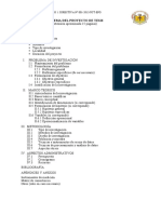 Esquema de Proyectos de Tesis - Maestrias