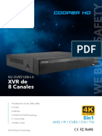 XVR de 8 Canales: Cooper HD