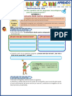 SEMANA 22 Lunes COMUNICACIÓN de Los Antepasados