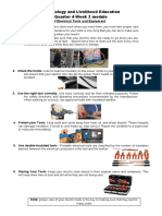 Technology and Livelihood Education Quarter 4 Week 2 Module: A. Basic Maintenance of Electrical Tools and Equipment