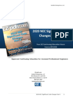 2020 NEC Significant Code Changes Part 4: Four (4) Continuing Education Hours Course #EE2004