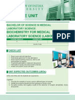 Biochemistry For Medical Laboratory Science (Laboratory)