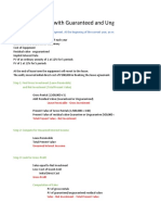 Sales Type Lease With Guaranteed and Unguaranteed Residual Value