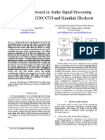 A Unified Approach in Audio Signal Processing