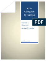 Areas of Learning Booklet